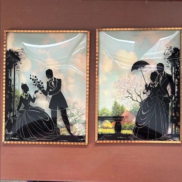 Vintage Silhouette Art Prints - Picture 1 of 1